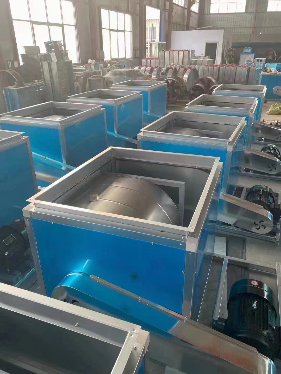 柜式离心风机箱的工作原理以及安装应用