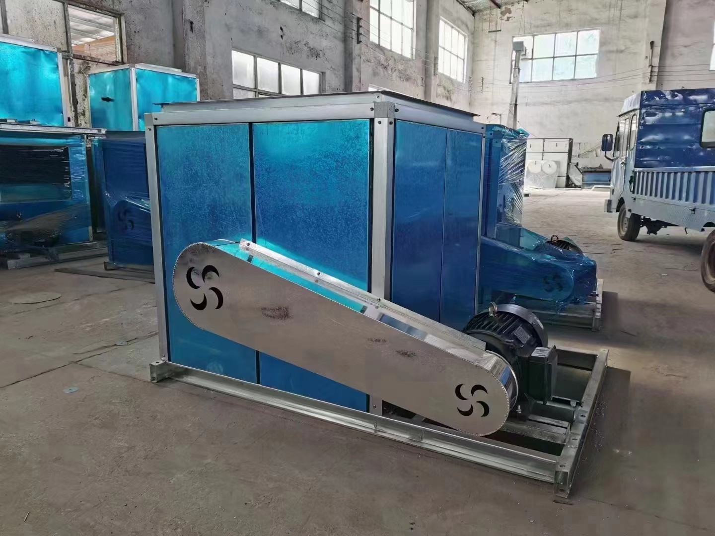 柜式离心风机箱的工作原理以及安装应用